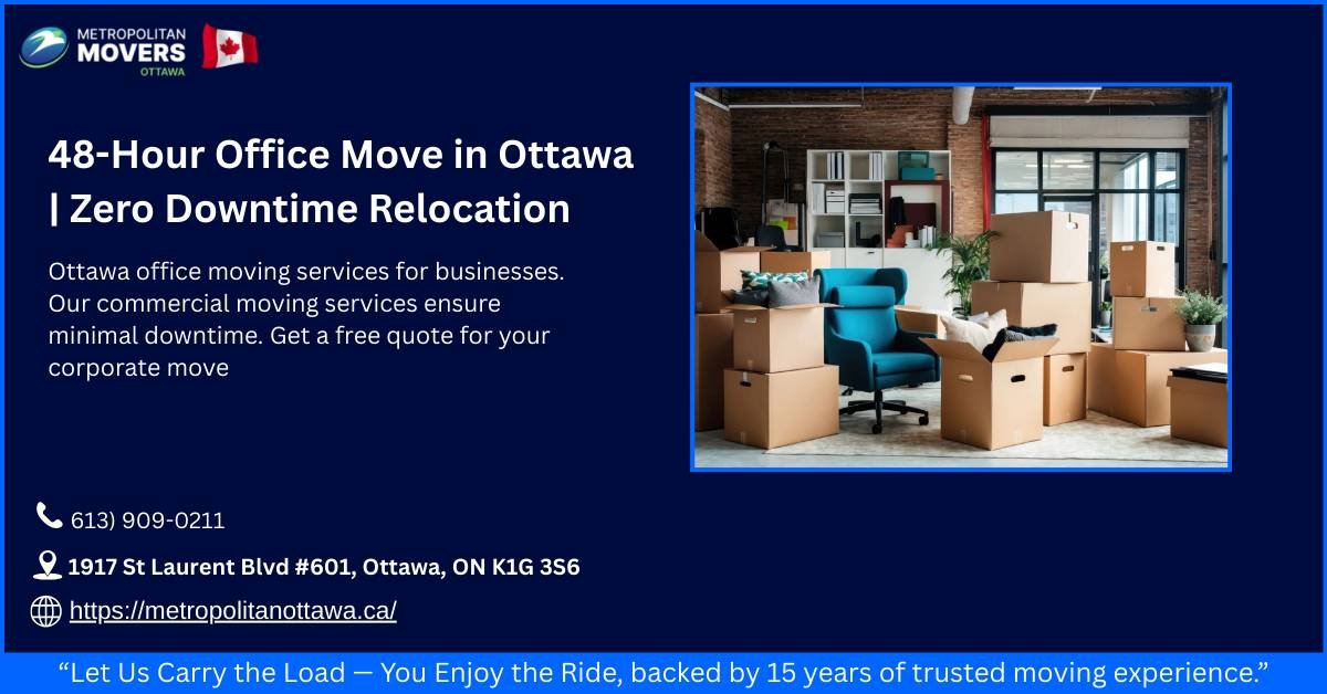 8-Hour Office Move in Ottawa Zero Downtime Relocation