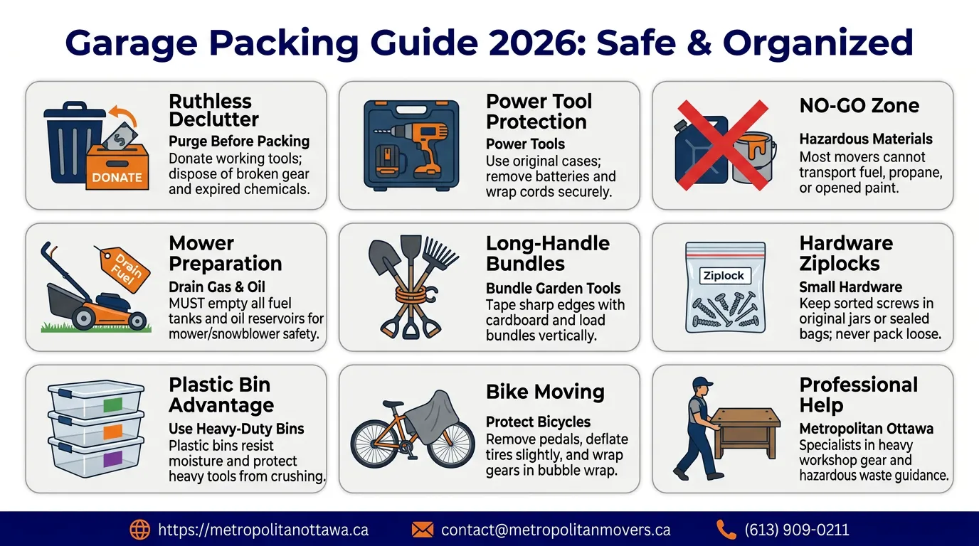 Garage Packing Guide: How to Pack Your Garage Without Losing Tools or Creating Hazards