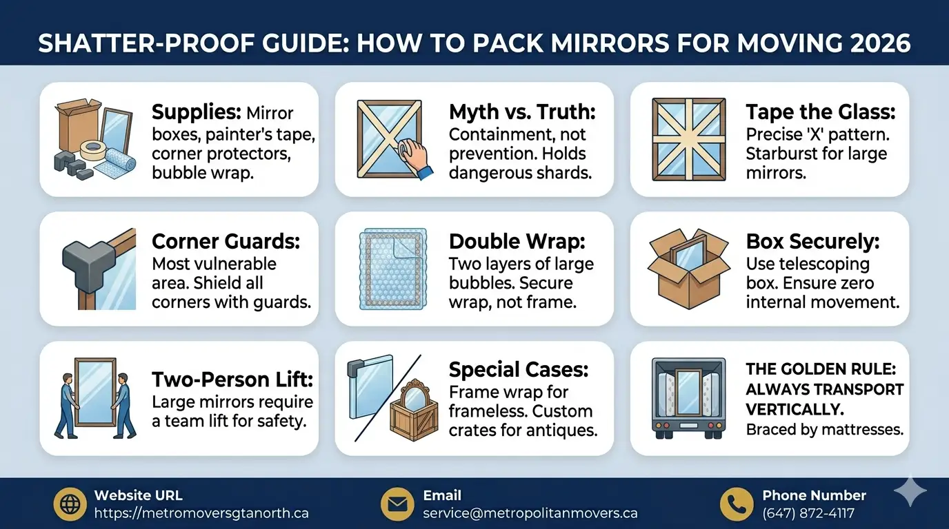 How to Pack Mirrors for Moving: A Professional's Shatter-Proof Guide
