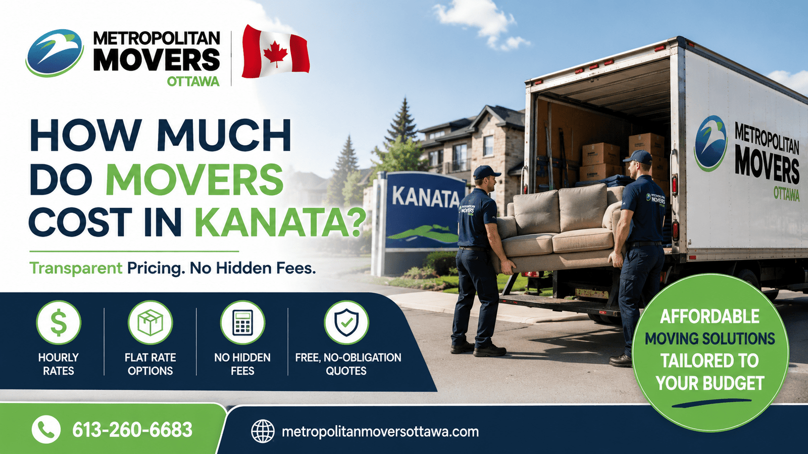 how much do movers cost in Kanata