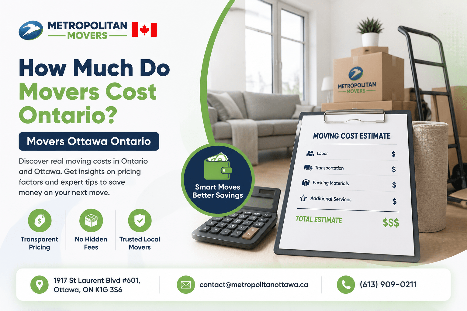 how much do movers cost ontario